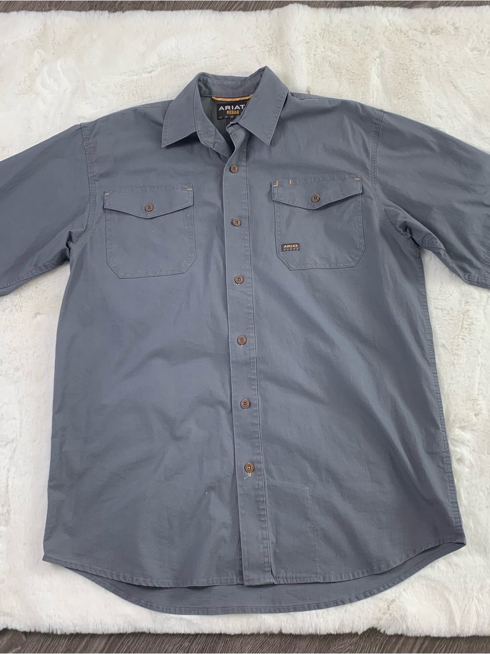 Ariat Rebar made tough classic work Short-Sleeve Button-Up Shirt